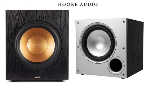 HTS 10 has a frequency range of 30-120 Hz whereas R-100SW has a frequency range of 32-120 Hz. . Polk vs klipsch subwoofer